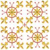 Fleur De Lis Quilt Square