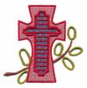 Cross and  Leaves (Cutwork & Applique)