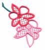 Two Flowers Cutwork