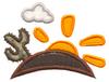 Desert Sunset Applique
