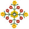 Floral Diamond Cutwork