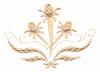 Rosebuds and Ribbons Trio (Whitework)