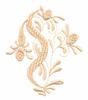 Rosebuds and Ribbons Corner (Whitework)