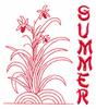 Summer Orchid (Redwork)
