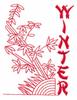 Winter Bamboo (Redwork)