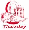 Weekly Chores Redwork (Thursday)