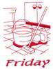 Weekly Chores Redwork (Friday)