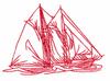 Schooner (Redwork)