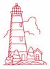 Lighthouse (Redwork)