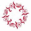 Floral Ring #2 (Redwork)