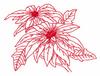 Poinsettias (Redwork)