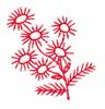 Spiked Flower Cluster (Redwork)