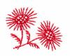 Spiked Flowers (Redwork)
