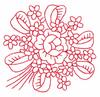 Floral Bouquet (Redwork)