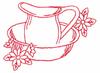 Basin & Pitcher (Redwork)