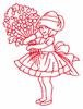 Girl with Large Bouquet