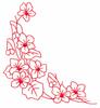 Floral Corner #2 (Redwork)