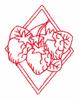 Strawberries Diamond (Redwork)