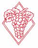 Grapes Diamond (Redwork)
