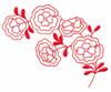 Begonias (Redwork)