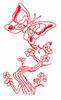 Butterflies and Blossoms (Redwork)