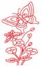 Butterflies and Blossoms #4 (Redwork)