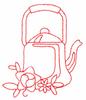 Long Handled Kettle (Redwork)