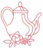 Teapot (Redwork)