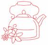 Old Fashioned Kettle (Redwork)