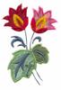 Double Stemmed Floral Applique