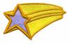 Puffy Shooting Star with Applique