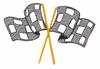 Crossed Flags ( Trapunto )