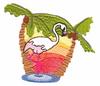 Flamingo Scene ( Trapunto )