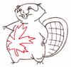 Mapel Leaf Beaver ( Trapunto )