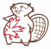 Maple Leaf Beaver ( Trapunto )