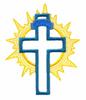 Sunburst Cross ( Trapunto )
