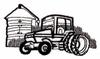 Tractor and Bin ( Trapunto )