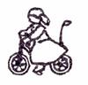 Girl on Bike
