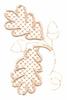 Acorns and Oak Leaves #2 (Whitework)