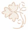 Knotted Swirling Leaf #1 (Whitework)