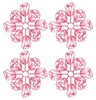 Tulip Rings - Redwork (Square Hoop)