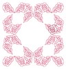 Rose Border - Redwork (Square Hoop)