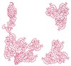 Grapevine - Redwork (Square Hoop)