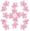 Bud Vine - Redwork (Square Hoop)