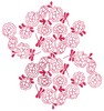 Floral Cluster - Redwork (Square Hoop)
