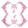 Daisy Cluster - Redwork (Square Hoop))