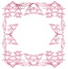 Tulip Square - Redwork (Square Hoop)
