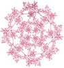 Rose Rings - Redwork (Square Hoop)
