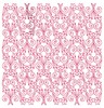 Curlicue Rows - Redwork (Square Hoop)