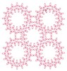 Three Leaf Rings - Redwork (Square Hoop)